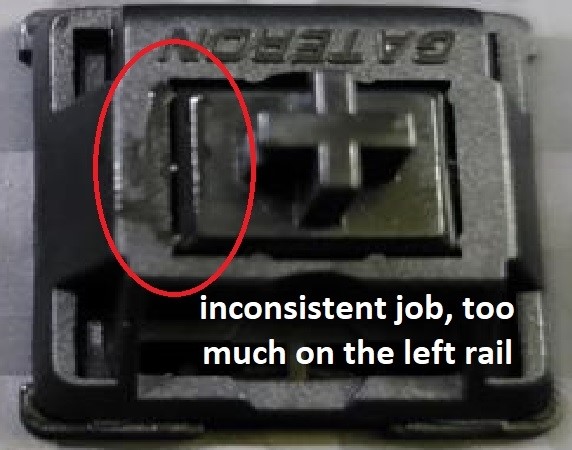 inconsistent lube on switch