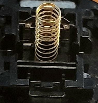place the lubed spring on bottom housing place the lubed spring on bottom housing