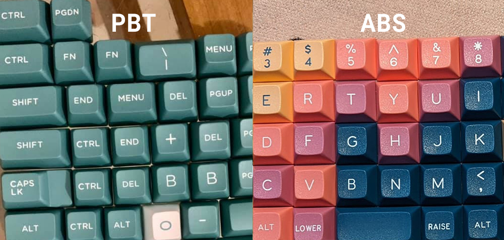 pbt and abs keycaps 1