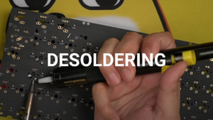 How to desoldering keyboard switch