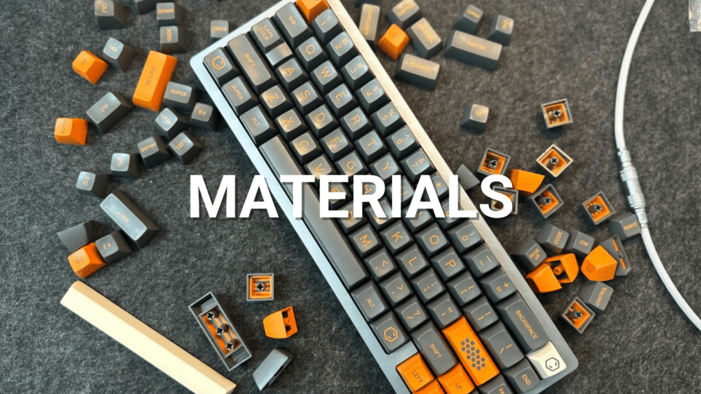 mechanical keyboard keycap materials